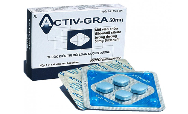 Những thông tin cần biết về thuốc Activ GRA điều trị rối loạn cương dương ở nam giới