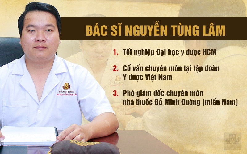 Thông tin bác sĩ Tùng Lâm chuyên gia điều trị nổi mề đay Đỗ Minh Đường
