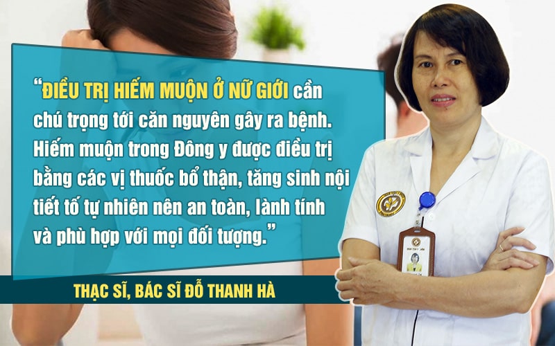 Quan điểm của bác sĩ Thanh Hà trong điều trị hiếm muộn ở nữ bằng Đông y