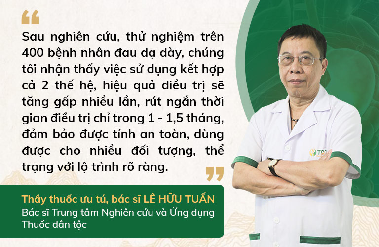 Thầy thuốc ưu tú Lê Hữu Tuấn đánh giá cao về hiệu quả Sơ can Bình vị tán thế hệ 2