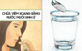 Chữa viêm xoang bằng nước muối