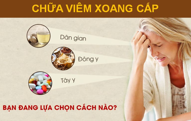 Có nhiều cách điều trị bệnh viêm xoang cấp tùy thuộc vào từng mức độ, tình trạng