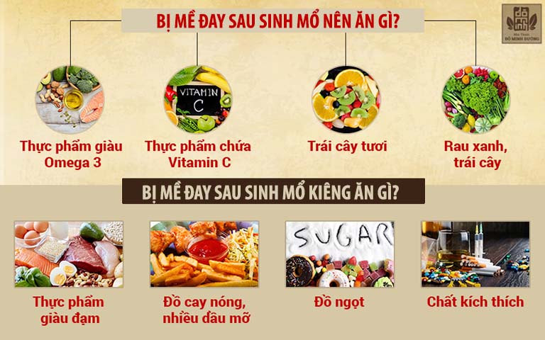 Chế độ ăn uống dành cho phụ nữ bị nổi mề đay sau sinh mổ