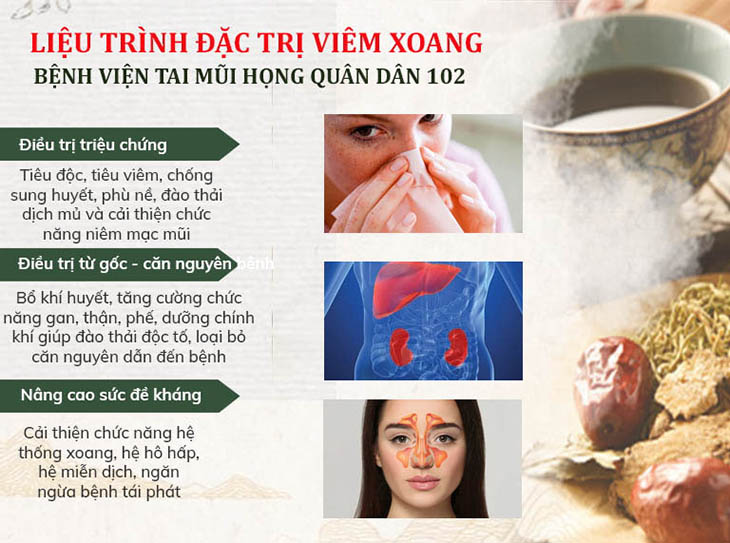 Phác đồ điều trị viêm xoang bằng Tiêu xoang linh dược thang