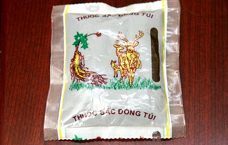 Thuốc đóng gói của Trung tâm Đông y Việt Nam