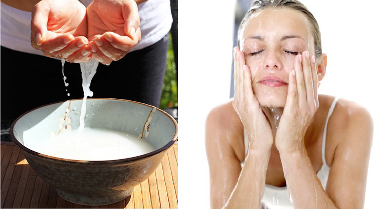 Rửa mặt bằng nước vo gạo giúp trị nám da hiệu quả