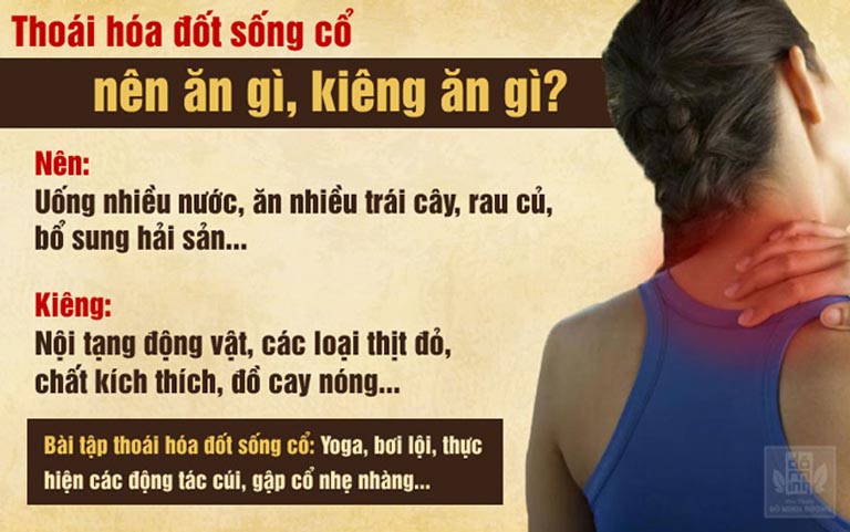 Thoái hóa đốt sống cổ ăn gì