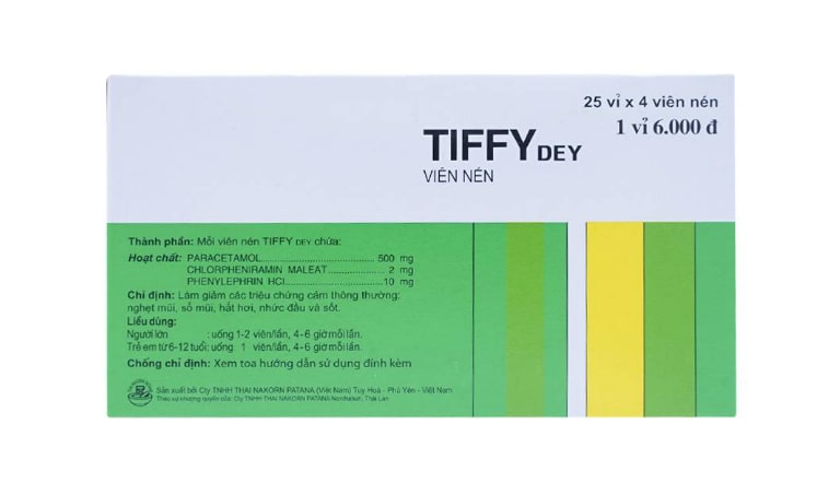 Thuốc Tiffy có tác dụng gì?