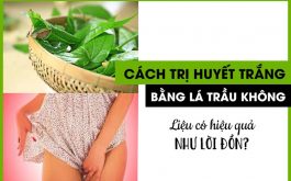 Trị huyết trắng bằng lá trầu có hiệu quả không