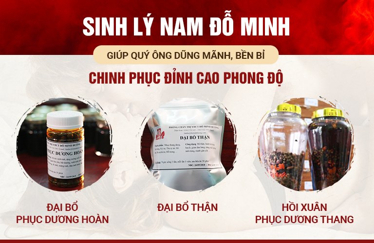 Sinh lý nam Đỗ Minh - Bộ 3 chế phẩm cho hiệu quả toàn diện