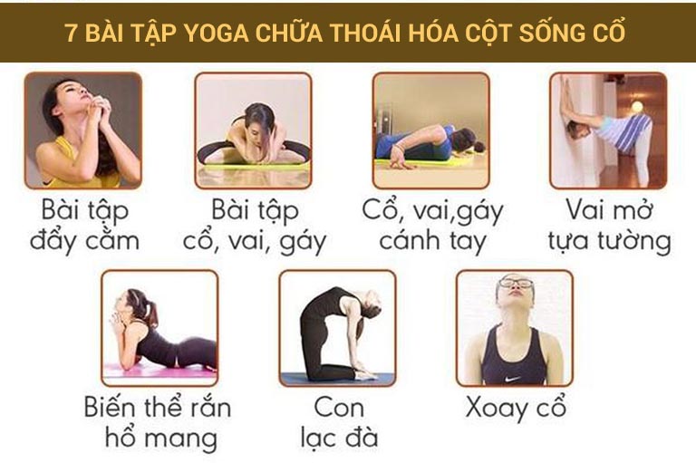 Bài tập yoga chữa thoái hóa cột sống cổ