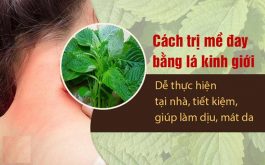 Dùng lá kinh giới trị ngứa da nổi mẩn đỏ an toàn, lành tính