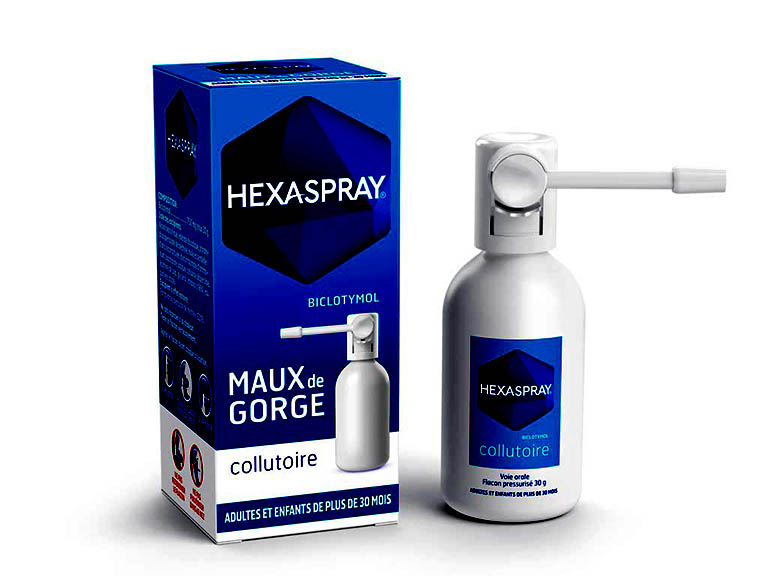 HexaSpray điều trị viêm họng cấp