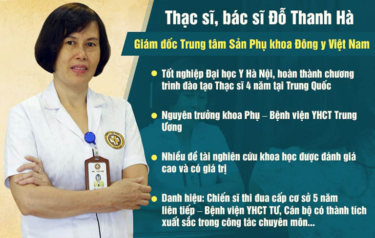 Bác sĩ Đỗ Thanh Hà với nhiều năm kinh nghiệm khám chữa đã trở thành cái tên quen thuộc với nhiều thế hệ phụ nữ