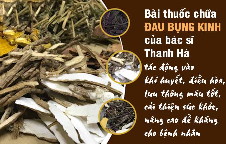 Thuốc điều trị đang bụng kinh của bác sĩ Hà được kết hợp nhiều loại thảo dược, đem lại hiệu quả thực tế cho bệnh nhân điều trị