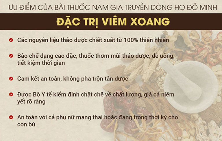 Bài thuốc gia truyền Đỗ Minh Đường đặc trị viêm xoang