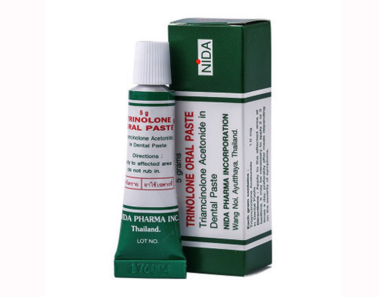 Kem bôi trị nhiệt miệng Trinolone Oral Paste là sản phẩm có nguồn gốc và xuất xứ từ nước Thái Lan