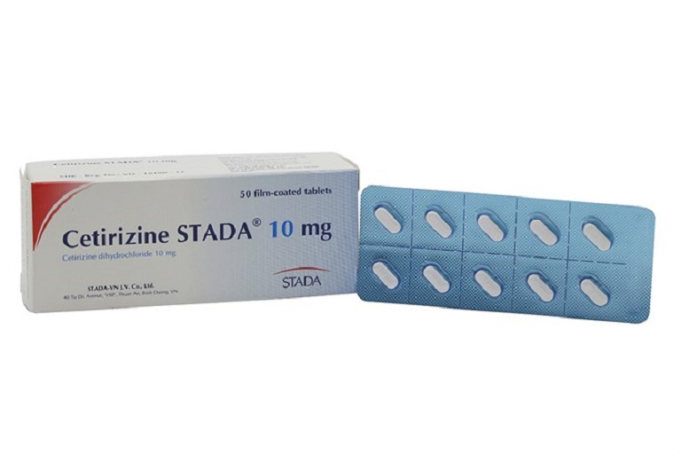 Thuốc Cetirizine STADA giúp giảm nhanh các triệu chứng mẩn ngứa, hắt hơi...