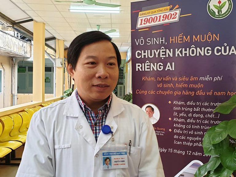 Bác sĩ Nguyễn Quang chuyên khám và điều trị các bệnh nam khoa