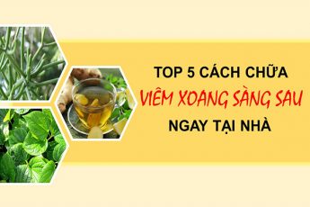 Cách trị viêm xoang sàng sau tại nhà