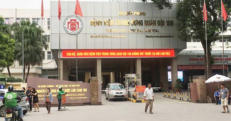 Bệnh viện Trung ương Quân đội 108 tọa lạc tại số 1 Trần Hưng Đạo, quận Hai Bà Trưng, Hà Nội