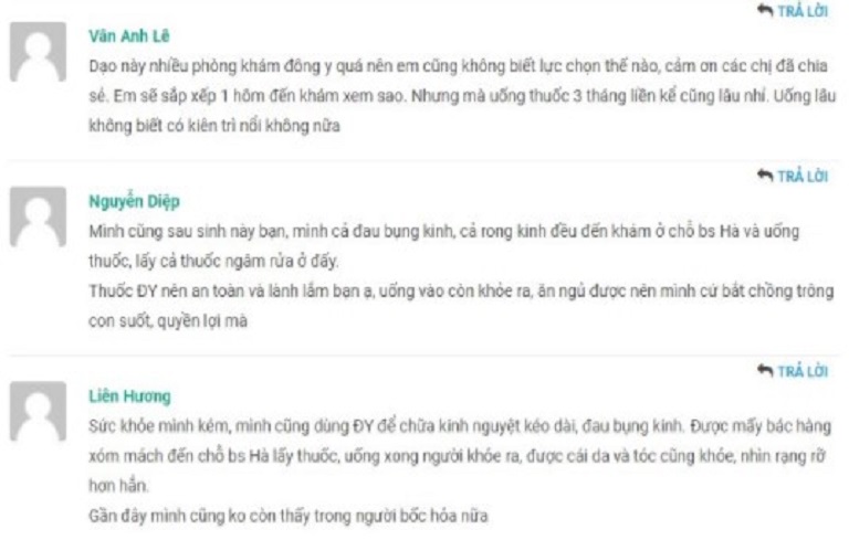 Chị em truyền tai nhau về hiệu quả bài thuốc của bác sĩ Thanh Hà trên các trang web, diễn đàn