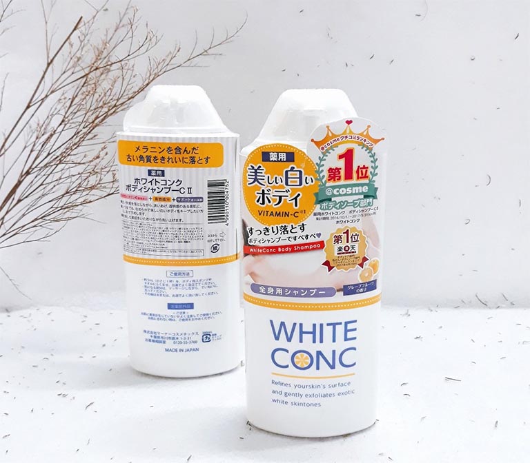 Sữa tắm White Conc Body là một sản phẩm của Nhật Bản được chiết xuất từ các dược liệu thiên nhiên vưới công dụng hỗ trợ chữa dày sừng nang lông