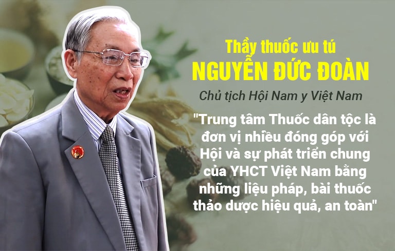 Chủ tịch Hội Nam y Việt Nam đánh giá về hiệu quả điều trị tại TT Thuốc dân tộc