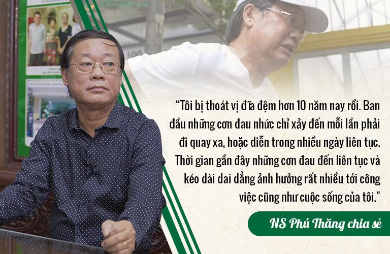 Nghệ sĩ Phú Thăng từng sống chung với thoát vị đĩa đệm 10 năm ròng rã
