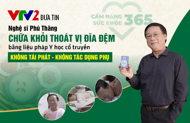 Nghệ sĩ Phú Thăng chữa thoát vị đĩa đệm tại Trung tâm Thuốc dân tộc