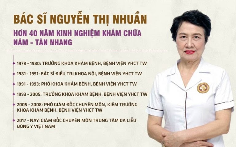 Quá trình công tác của bác sĩ Nguyễn Thị Nhuần