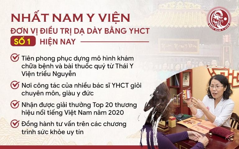 Nhất Nam Y Viện hiện đang là đơn vị SỐ 1 trong điều trị bệnh dạ dày