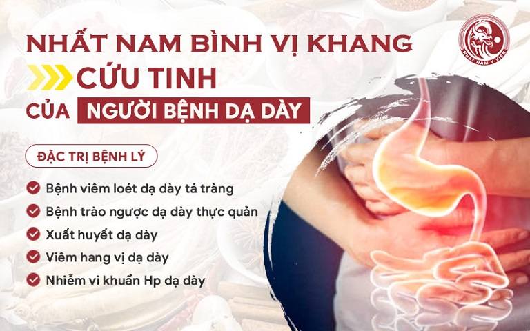 Nhất Nam Bình Vị Khang có khả năng điều trị nhiều đầu bệnh dạ dày