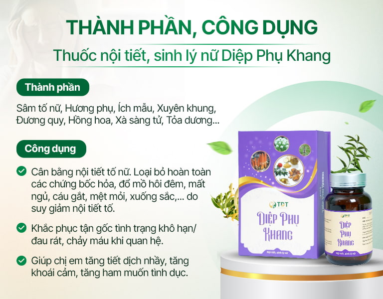 Bài thuốc Diệp Phụ Khang và các công dụng chính