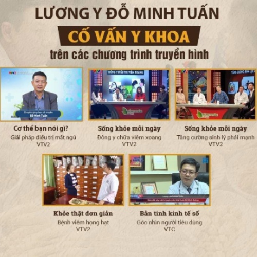 Lương y Tuấn làm cố vấn y khoa trên các chương trình truyền hình