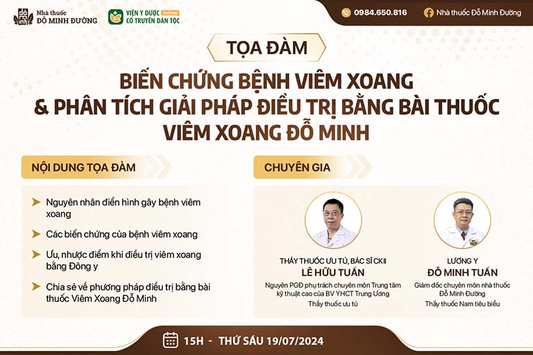 Tọa đàm viêm xoang khách mời và chủ đề