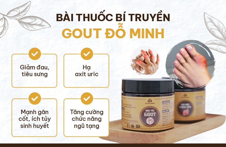 Bài thuốc hạ acid uric của Đỗ Minh Đường