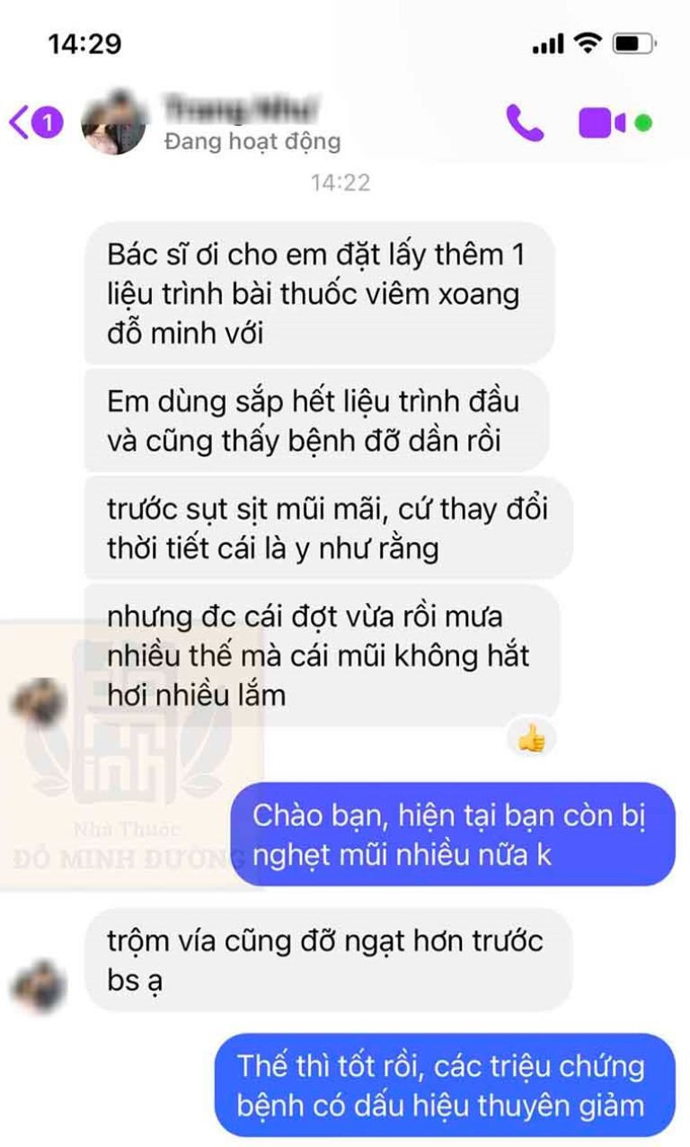 Bệnh nhân phản hồi