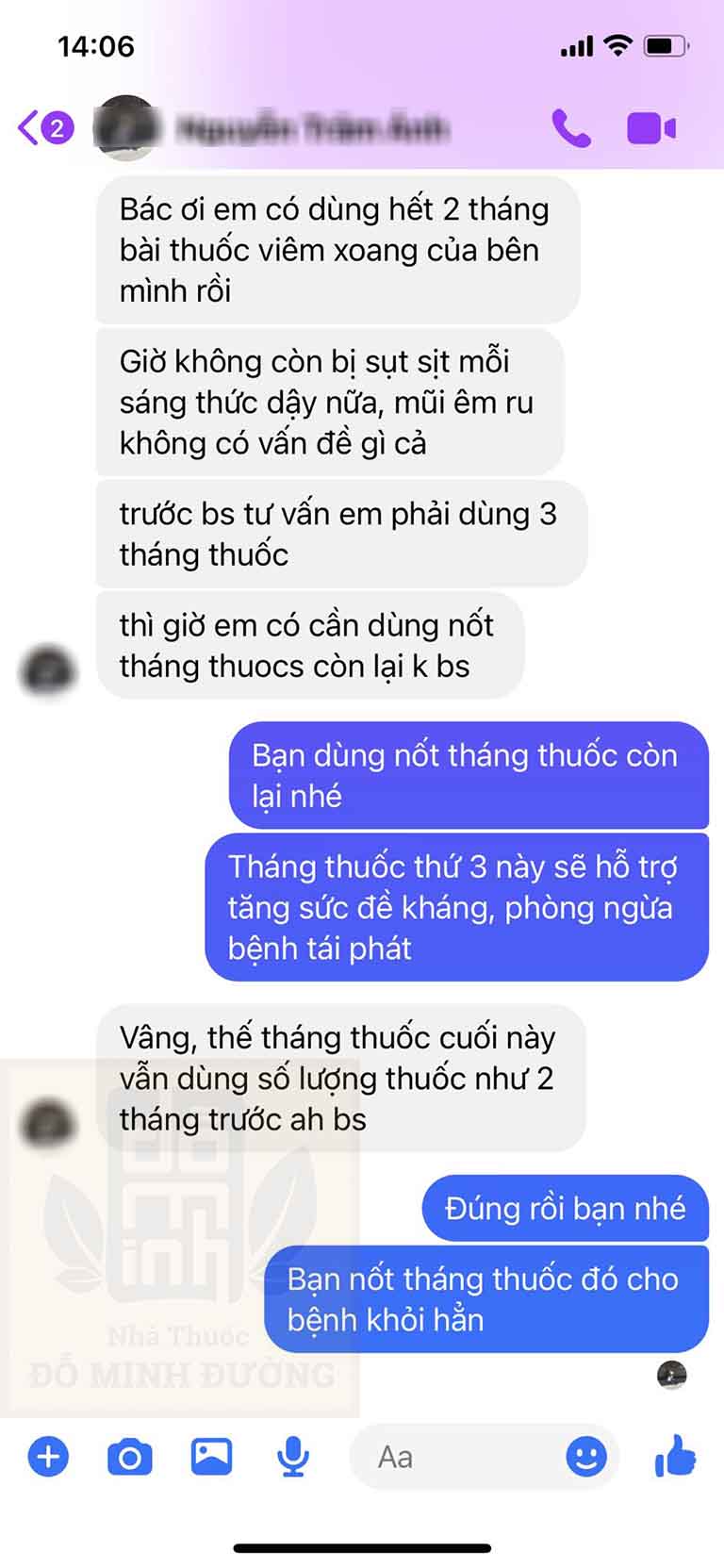 Bệnh nhân phản hồi