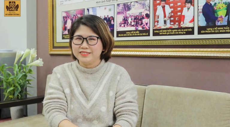 Chị Thanh hài lòng về sự lành tính, an toàn của bài thuốc chữa viêm họng Đỗ Minh Đường