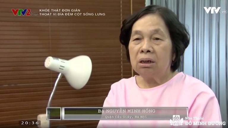 Cô Minh Hồng thoát vị đĩa đệm Đỗ Minh Đường