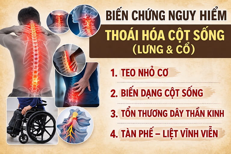 Biến chứng thoái hóa cột sống chớ xem nhẹ